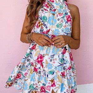 Mine for the Summer Floral Print Mini Dress